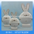 Lovely ceramic rabbit figurine,Ceramic rabbit ornament